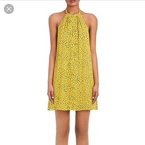 A.L.C. Camie Yellow Silk Halter Dress